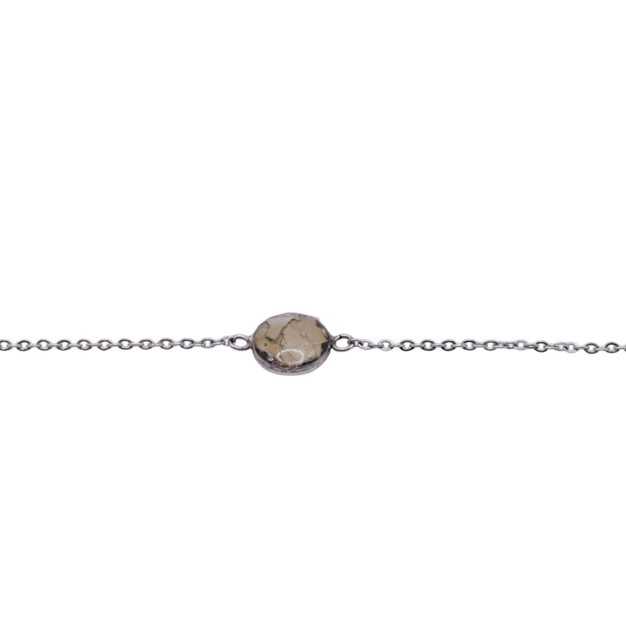 Bracelet chaîne époxy avec sauge – Image 3