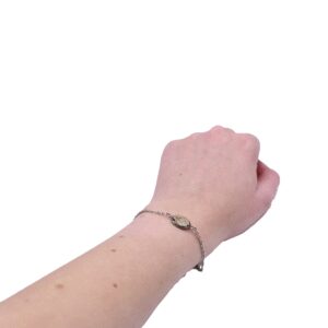 Bracelet chaîne époxy avec sauge