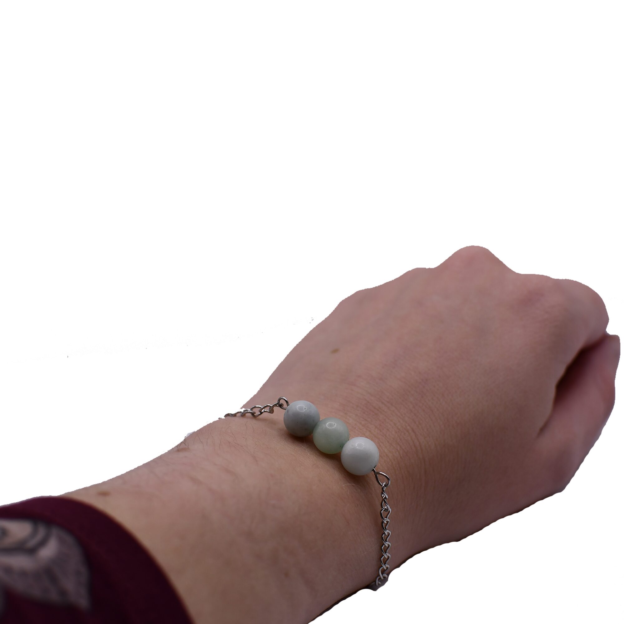 Bracelet chaîne avec amazonite