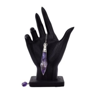 Pendule époxy en améthyste