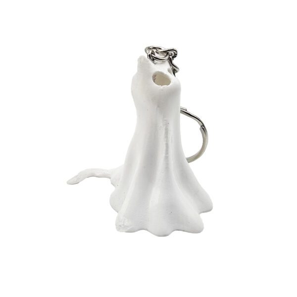 Chat assis fantôme porte-clé – Image 2